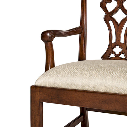 Jonathan Charles Fine Furniture - Buckingham Chippendale Antique Mahogany Arm Chair - 493330-AC-MAH-F200 view 5