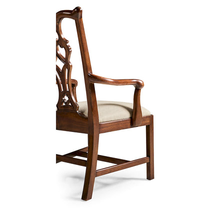 Jonathan Charles Fine Furniture - Buckingham Chippendale Antique Mahogany Arm Chair - 493330-AC-MAH-F200 view 8