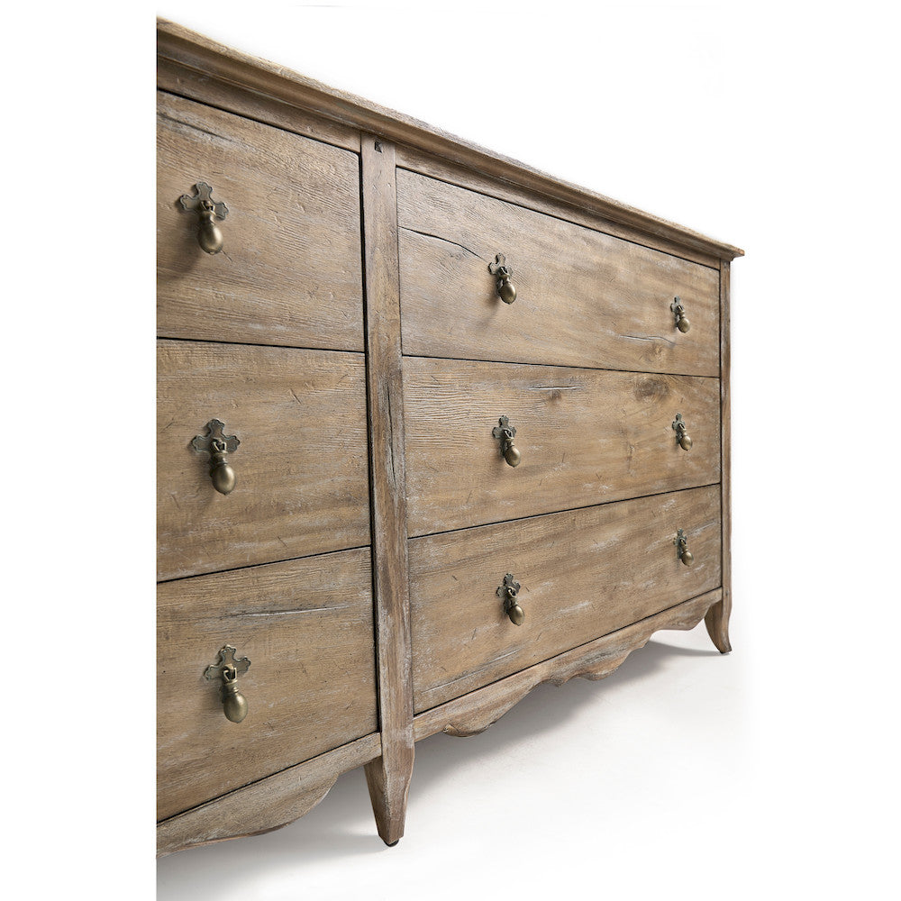 Jonathan Charles Fine Furniture - Caldera Six Drawer Dresser 76" - 491326-LSW-76L view 6