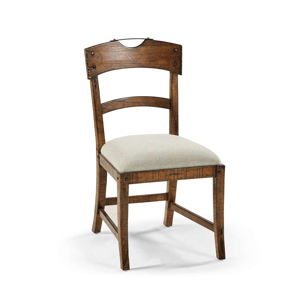 Jonathan Charles Fine Furniture - Casual Accents Country Walnut Planked Side Chair - 491076-SC-CFW-F400 veiw 1