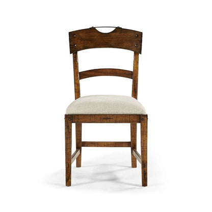 Jonathan Charles Fine Furniture - Casual Accents Country Walnut Planked Side Chair - 491076-SC-CFW-F400 veiw 2