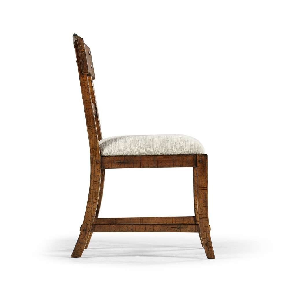 Jonathan Charles Fine Furniture - Casual Accents Country Walnut Planked Side Chair - 491076-SC-CFW-F400 veiw 4