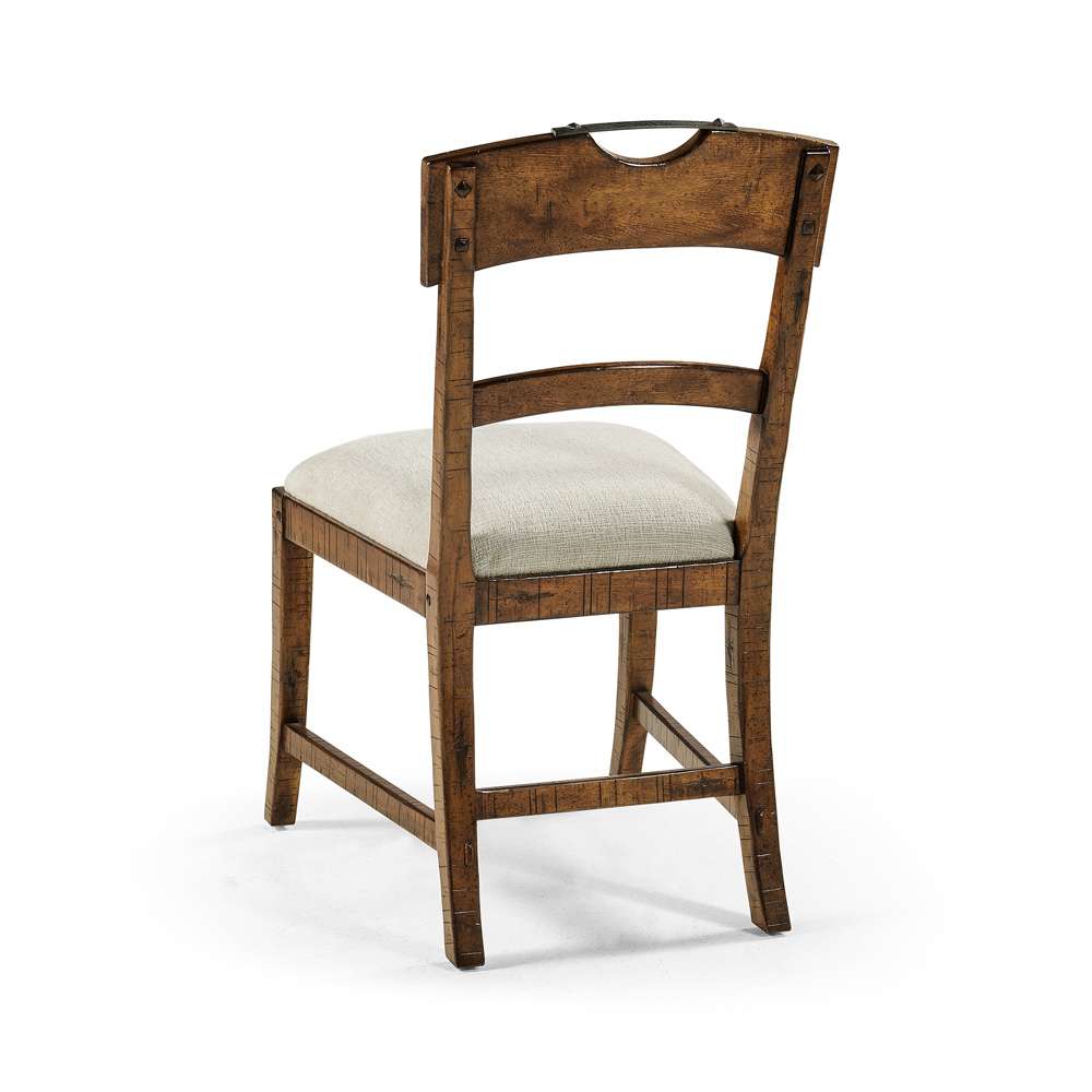 Jonathan Charles Fine Furniture - Casual Accents Country Walnut Planked Side Chair - 491076-SC-CFW-F400 veiw 5