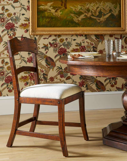 Jonathan Charles Fine Furniture - Casual Accents Country Walnut Planked Side Chair - 491076-SC-CFW-F400 veiw 6