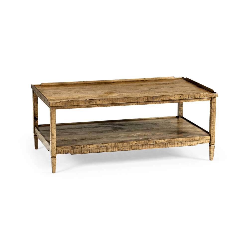 Jonathan Charles Fine Furniture - Casual Accents Medium Driftwood Cocktail Table - 491021-DTM veiw 1