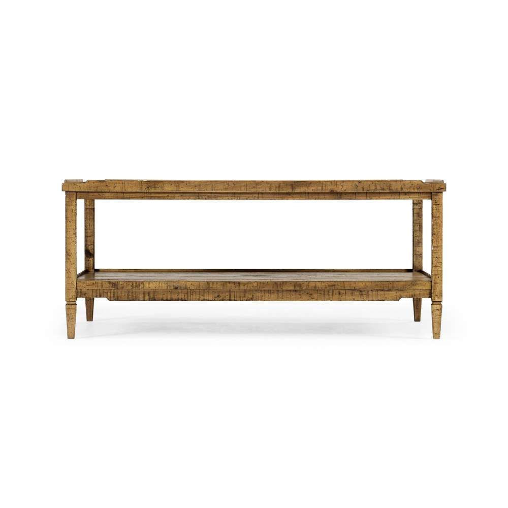 Jonathan Charles Fine Furniture - Casual Accents Medium Driftwood Cocktail Table - 491021-DTM veiw 2