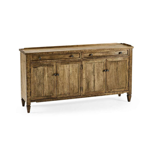 Jonathan Charles Fine Furniture - Casual Accents Medium Driftwood Credenza - 491025-DTM veiw 1
