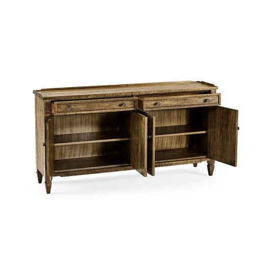 Jonathan Charles Fine Furniture - Casual Accents Medium Driftwood Credenza - 491025-DTM veiw 2