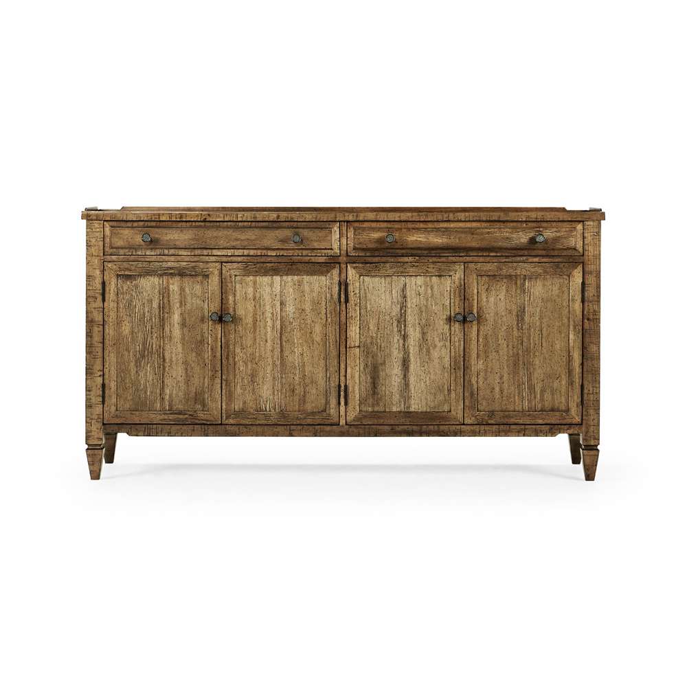 Jonathan Charles Fine Furniture - Casual Accents Medium Driftwood Credenza - 491025-DTM veiw 3