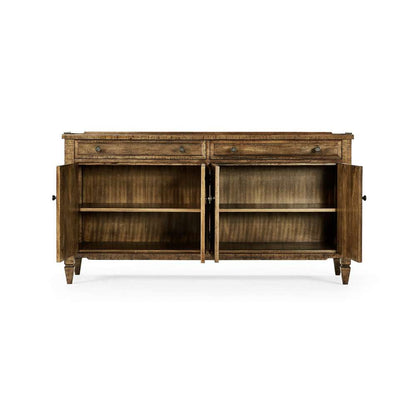Jonathan Charles Fine Furniture - Casual Accents Medium Driftwood Credenza - 491025-DTM veiw 4