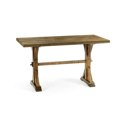 Jonathan Charles Fine Furniture - Casual Accents Medium Driftwood Dining Table 54in - 491061-54L-DTM veiw 1