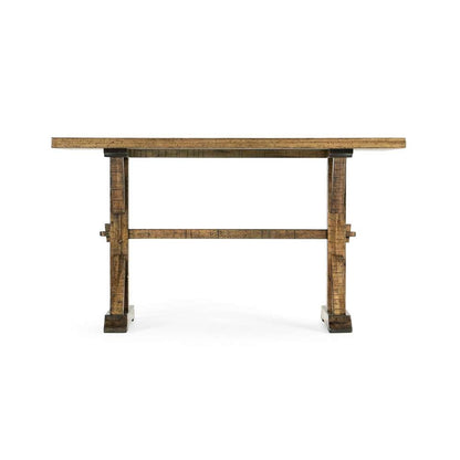 Jonathan Charles Fine Furniture - Casual Accents Medium Driftwood Dining Table 54in - 491061-54L-DTM veiw 2