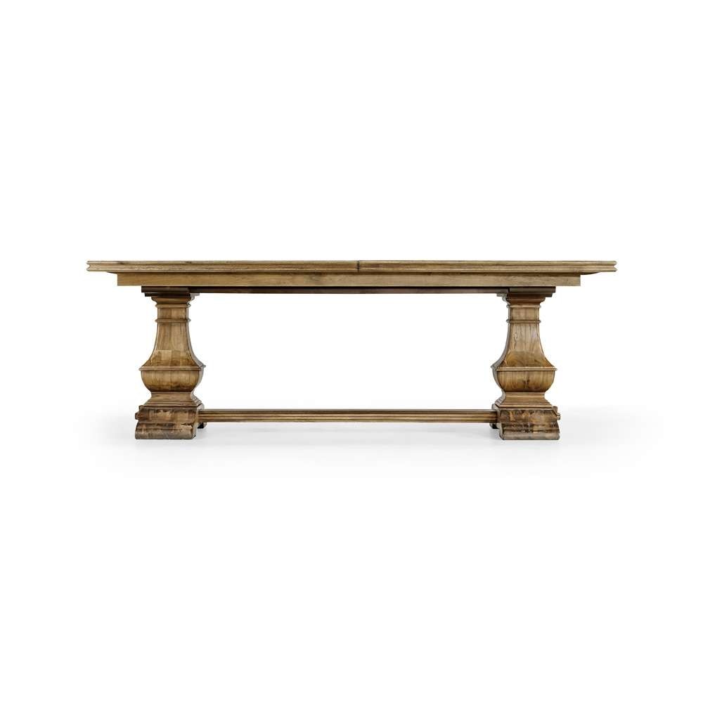 Jonathan Charles Fine Furniture - Casual Accents Medium Driftwood Parquet Top Dining Table - 491169-86L-DTM veiw 2