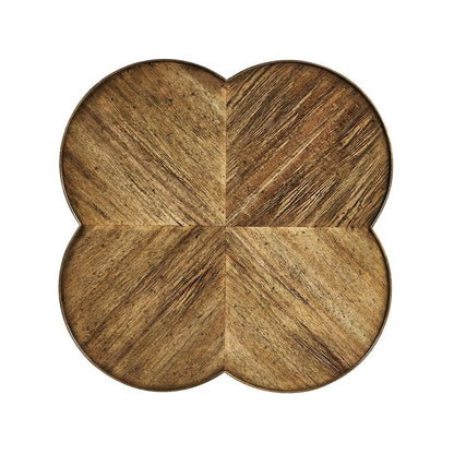 Jonathan Charles Fine Furniture - Casual Accents Medium Driftwood Quatrefoil Accent Table - 491043-DTM veiw 3