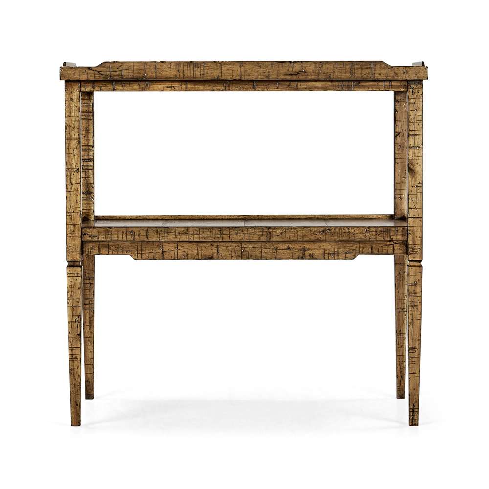 Jonathan Charles Fine Furniture - Casual Accents Medium Driftwood Side Table - 491020-DTM veiw 2