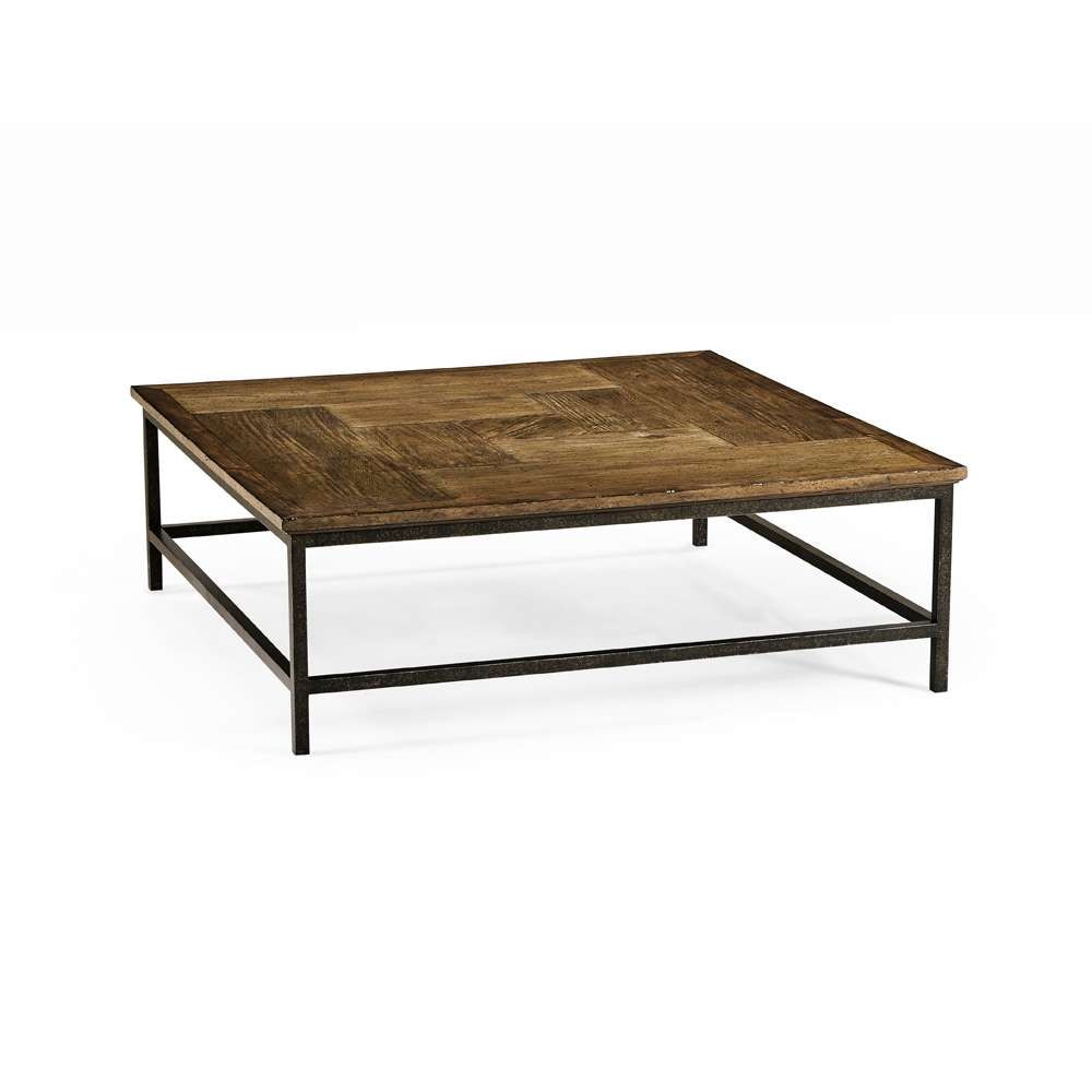 Jonathan Charles Fine Furniture - Casual Accents Medium Driftwood Square Coffee Table - 491014-DTM veiw 1