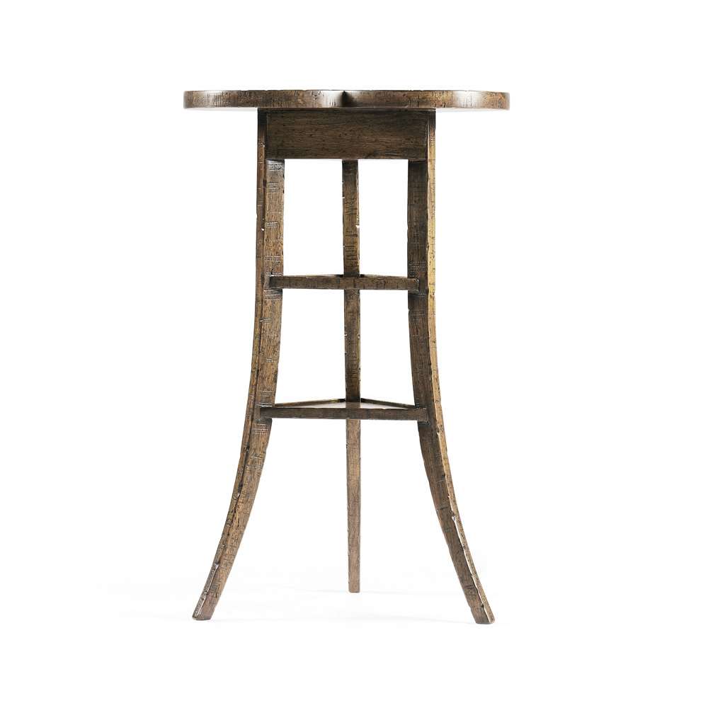 Jonathan Charles Fine Furniture - Casual Accents Medium Driftwood Trefoil Side Table - 491037-DTM veiw 2