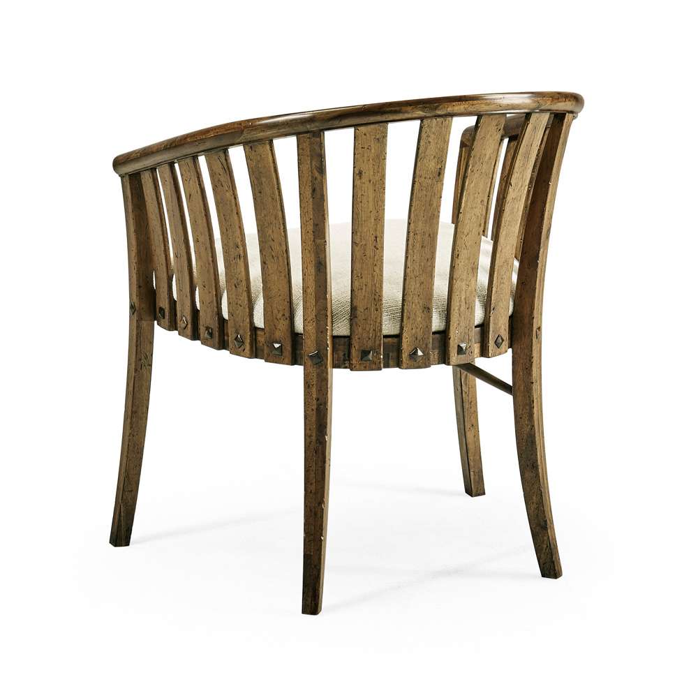 Jonathan Charles Fine Furniture - Casual Accents Medium Driftwood Tub Arm Chair - 491047-AC-DTM-F400 veiw 2