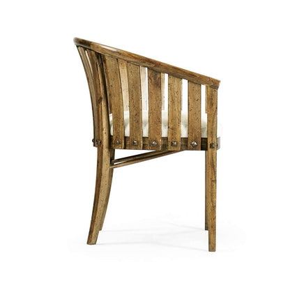 Jonathan Charles Fine Furniture - Casual Accents Medium Driftwood Tub Arm Chair - 491047-AC-DTM-F400 veiw 4