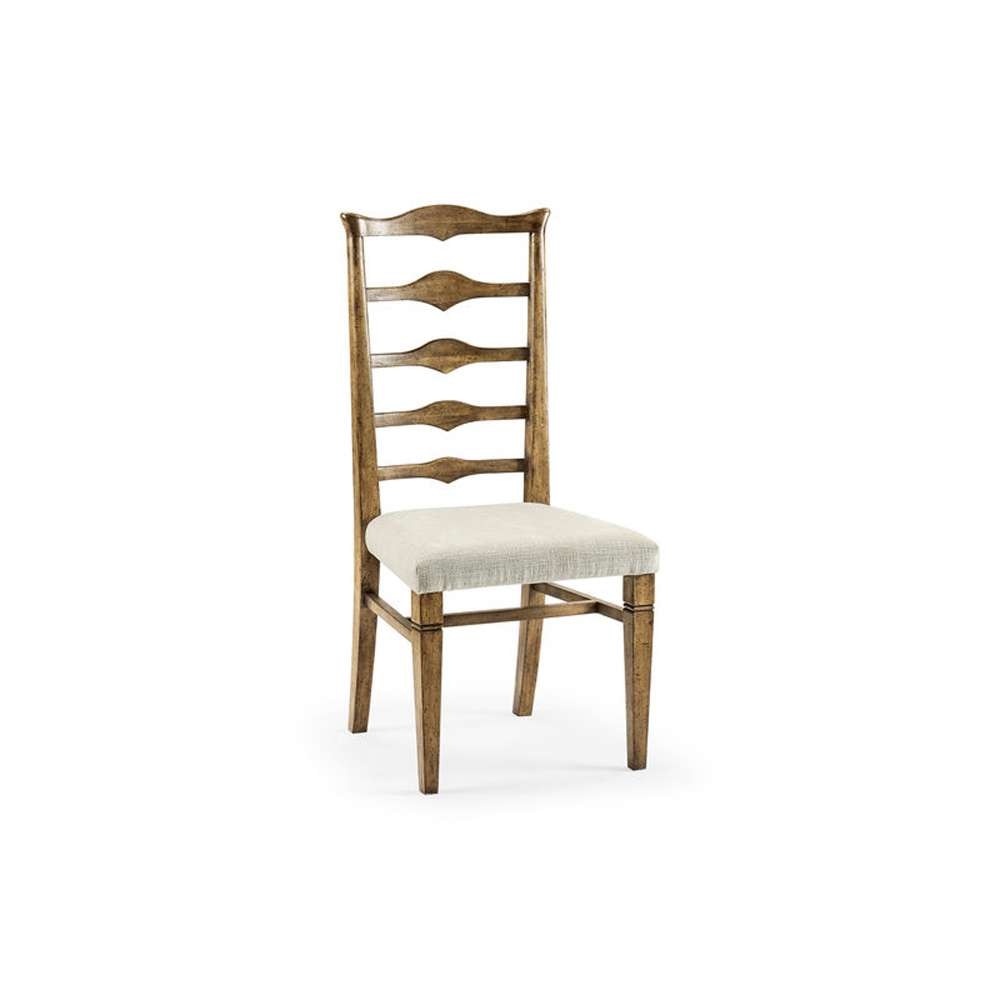 Jonathan Charles Fine Furniture - Casually Country Pompano Ladderback Accent Side Chair, Upholstered in Shambala - 491198-SC-DTM-F400 veiw 1