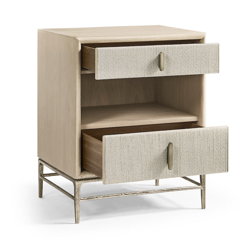 Jonathan Charles Fine Furniture - Clapotis Danish Cord Narrow Nightstand - 500424-DPC-24L view 3