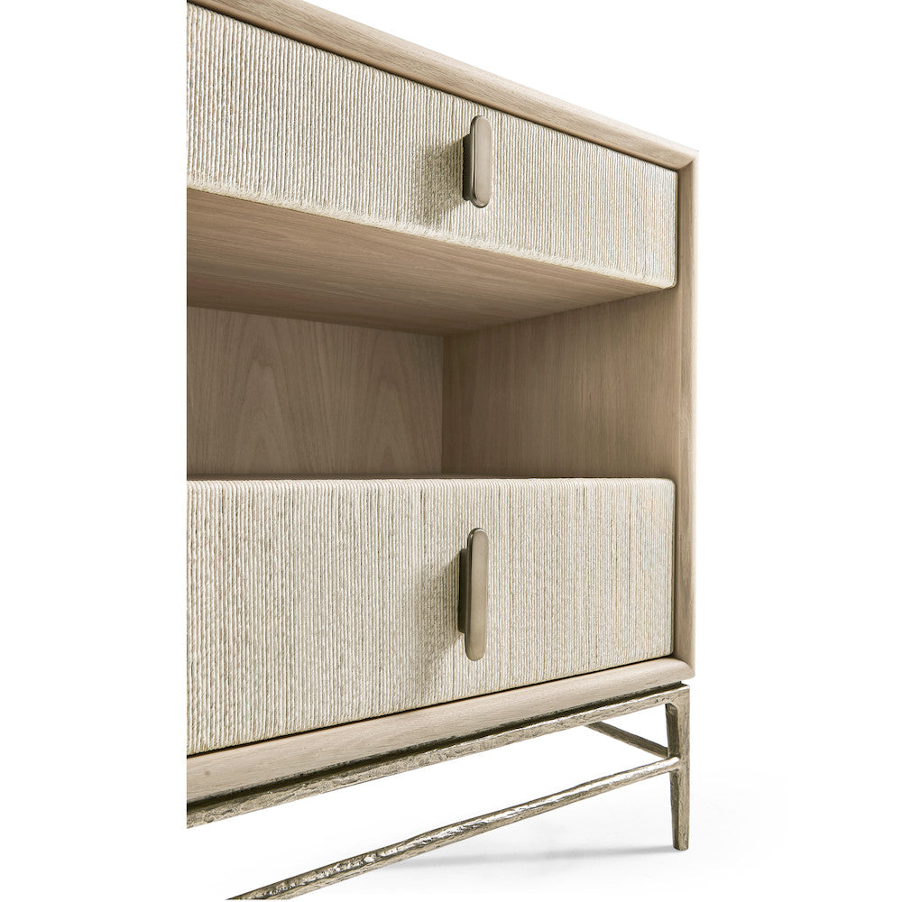 Jonathan Charles Fine Furniture - Clapotis Danish Cord Narrow Nightstand - 500424-DPC-24L view 7