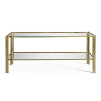 Jonathan Charles Fine Furniture - Cosmo Antique Brass Cocktail Table - 494977-LAB view 2