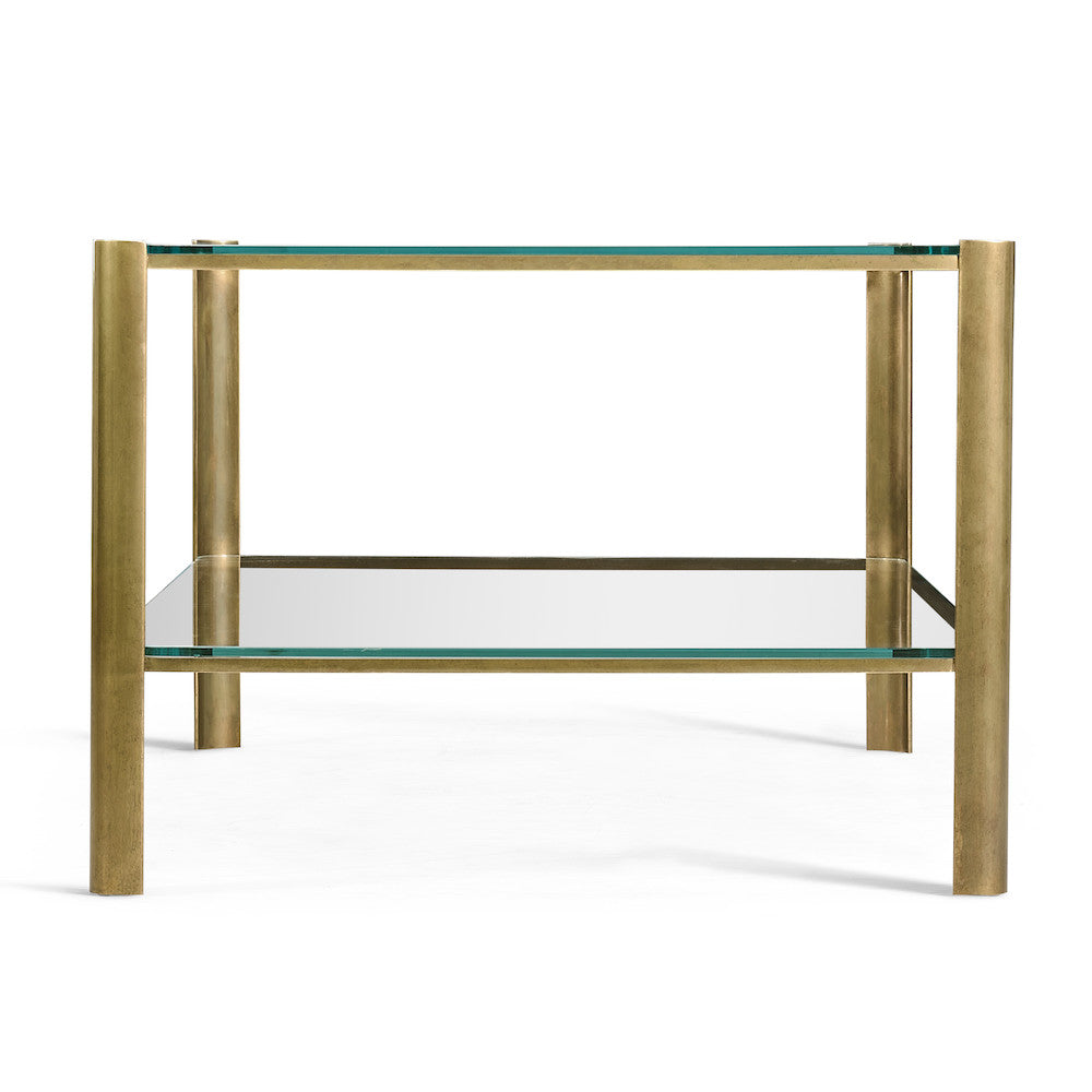 Jonathan Charles Fine Furniture - Cosmo Antique Brass Cocktail Table - 494977-LAB view 3