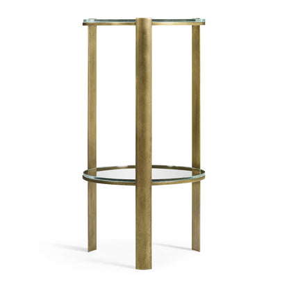Jonathan Charles Fine Furniture - Cosmo Antique Brass Drinks Table - 494976-LAB view 2