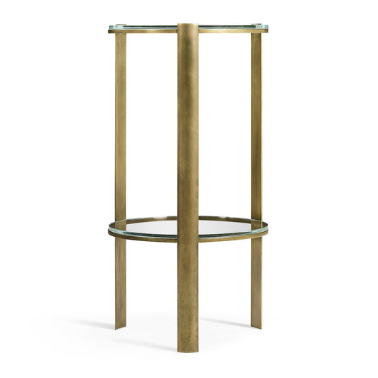 Jonathan Charles Fine Furniture - Cosmo Antique Brass Drinks Table - 494976-LAB view 2
