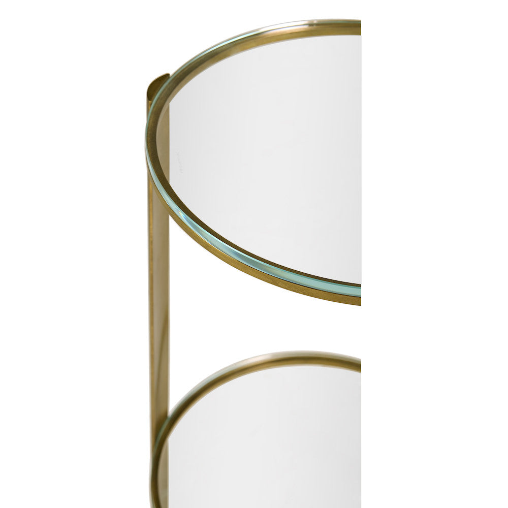 Jonathan Charles Fine Furniture - Cosmo Antique Brass Drinks Table - 494976-LAB view 7