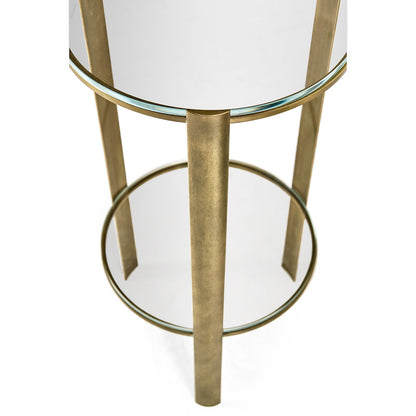 Jonathan Charles Fine Furniture - Cosmo Antique Brass Drinks Table - 494976-LAB view 8