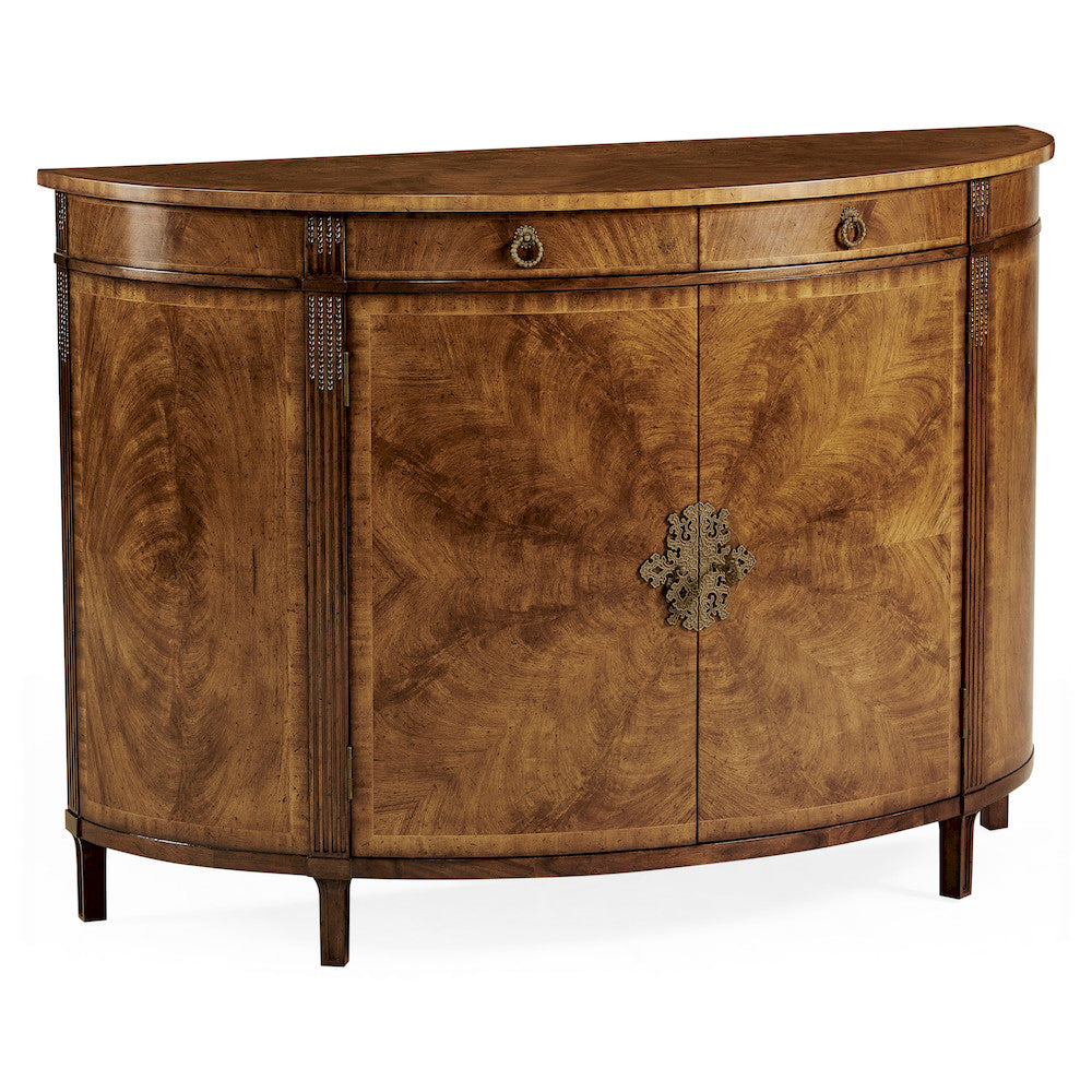 Jonathan Charles Fine Furniture - Crotch Walnut Demilune Sideboard - 493075-CWM view 1