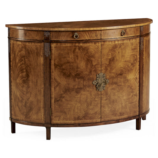 Jonathan Charles Fine Furniture - Crotch Walnut Demilune Sideboard - 493075-CWM view 1