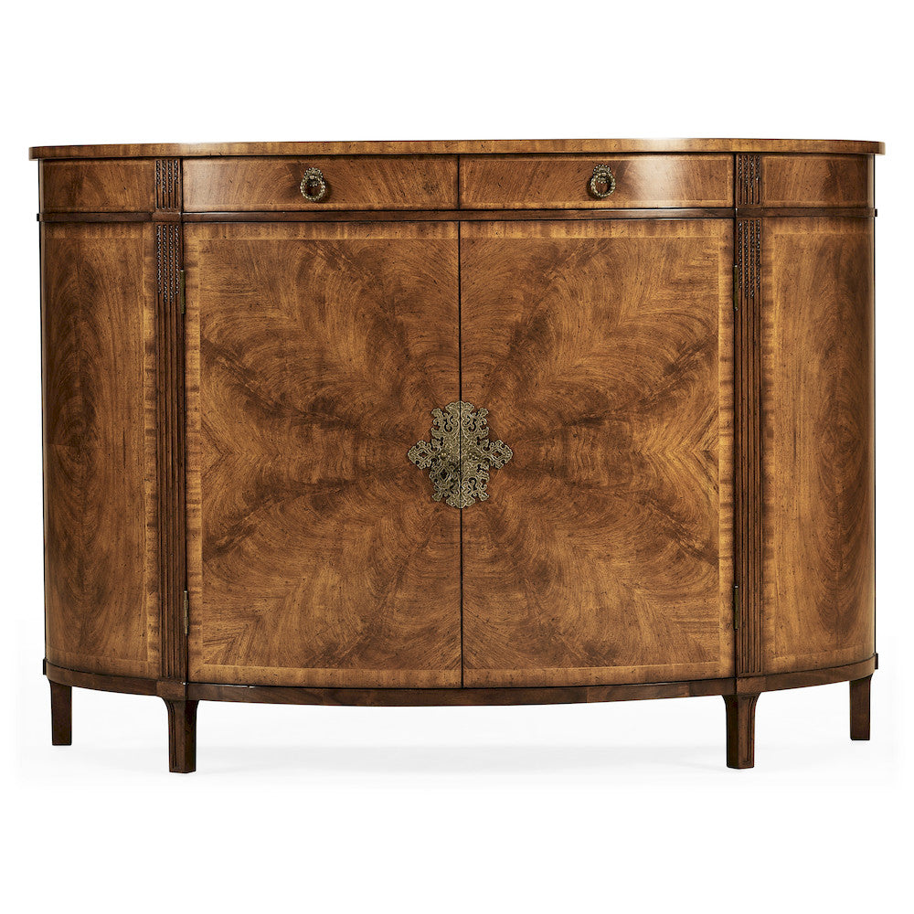 Jonathan Charles Fine Furniture - Crotch Walnut Demilune Sideboard - 493075-CWM view 2