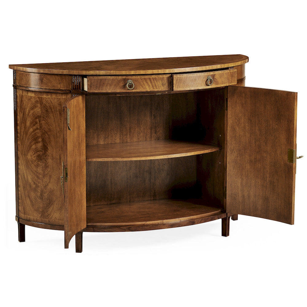 Jonathan Charles Fine Furniture - Crotch Walnut Demilune Sideboard - 493075-CWM view 3
