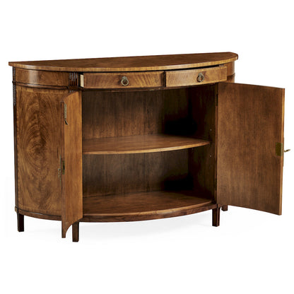 Jonathan Charles Fine Furniture - Crotch Walnut Demilune Sideboard - 493075-CWM view 3