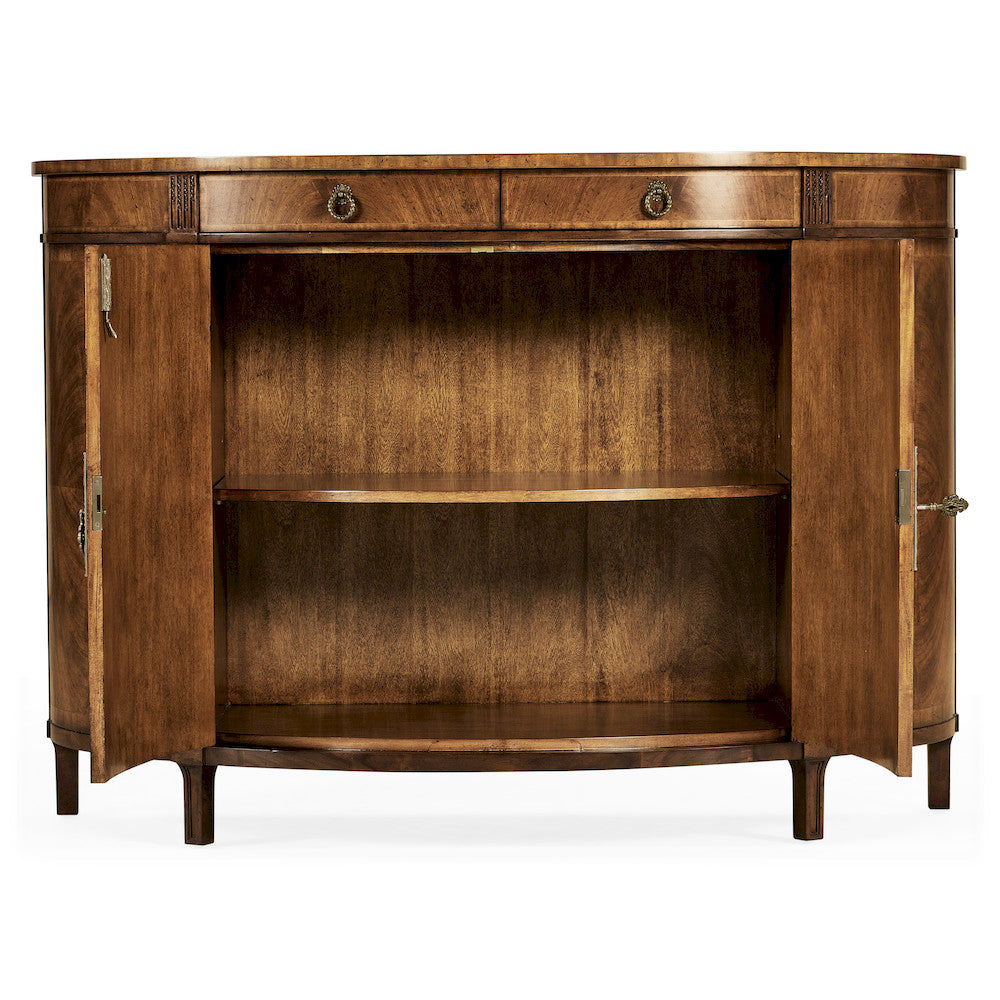 Jonathan Charles Fine Furniture - Crotch Walnut Demilune Sideboard - 493075-CWM view 4