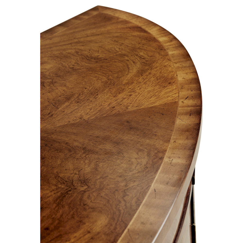 Jonathan Charles Fine Furniture - Crotch Walnut Demilune Sideboard - 493075-CWM view 6
