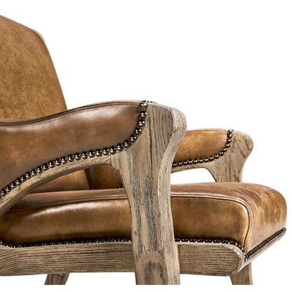 Jonathan Charles Fine Furniture - Echo Canyon Leather Arm Chair - 491238-FDO-AC-L040 view 6