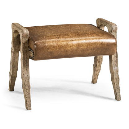 Jonathan Charles Fine Furniture - Echo Canyon Leather Footstool - 491259-FDO-L040 view 1