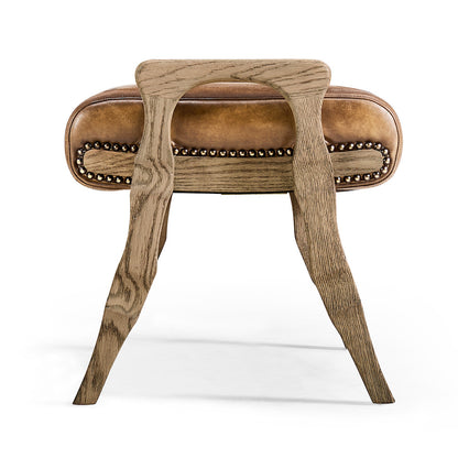 Jonathan Charles Fine Furniture - Echo Canyon Leather Footstool - 491259-FDO-L040 view 3