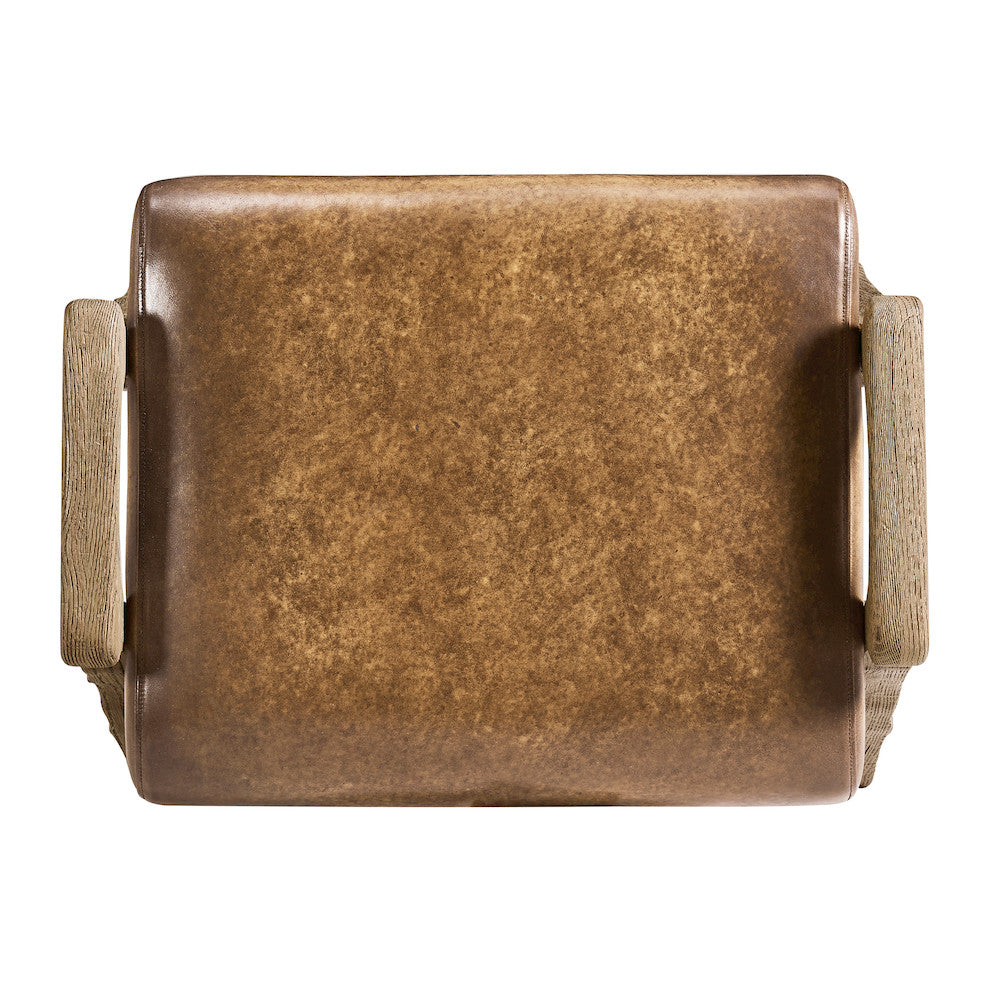 Jonathan Charles Fine Furniture - Echo Canyon Leather Footstool - 491259-FDO-L040 view 4
