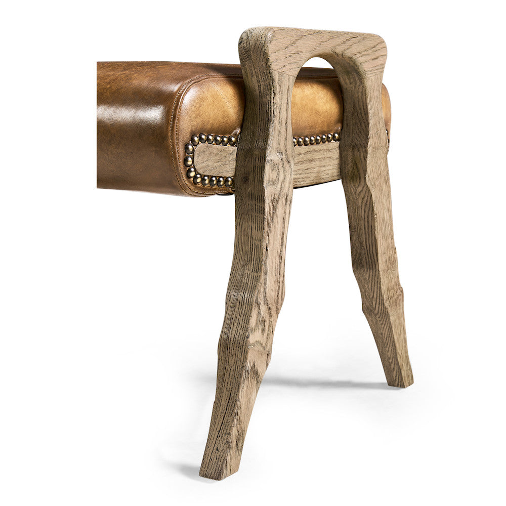 Jonathan Charles Fine Furniture - Echo Canyon Leather Footstool - 491259-FDO-L040 view 7