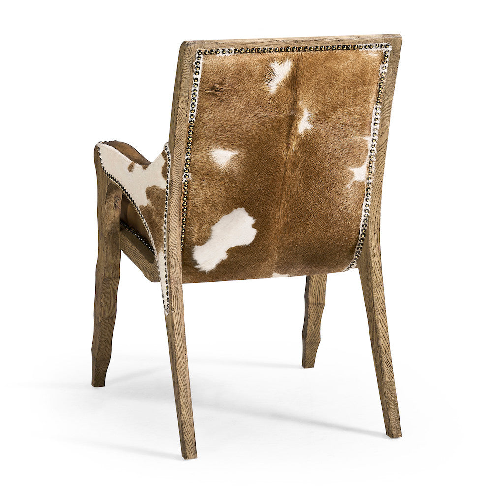 Jonathan Charles Fine Furniture - Echo Canyon Leather & Hide Arm Chair - 491238-FDO-AC-L044 view 2
