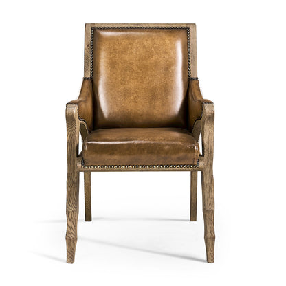Jonathan Charles Fine Furniture - Echo Canyon Leather & Hide Arm Chair - 491238-FDO-AC-L044 view 3
