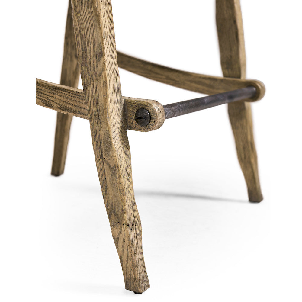 Jonathan Charles Fine Furniture - Echo Canyon Leather & Hide Bar Stool - 491256-FDO-BS-L044 view 9