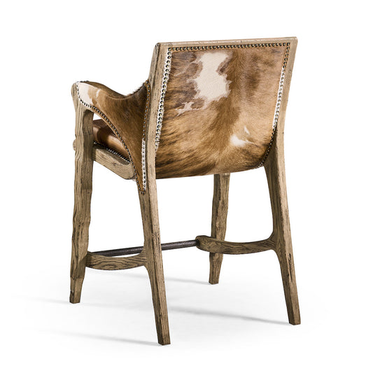 Jonathan Charles Fine Furniture - Echo Canyon Leather & Hide Counter Stool - 491256-FDO-CS-L044 view 2