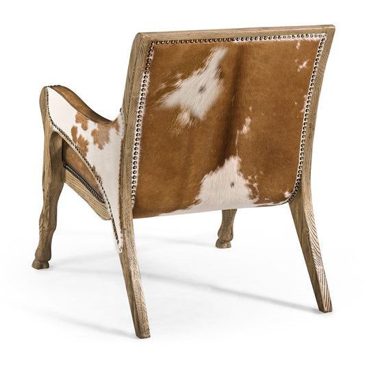 Jonathan Charles Fine Furniture - Echo Canyon Leather & Hide Occasional Chair - 491257-FDO-L044 view 2