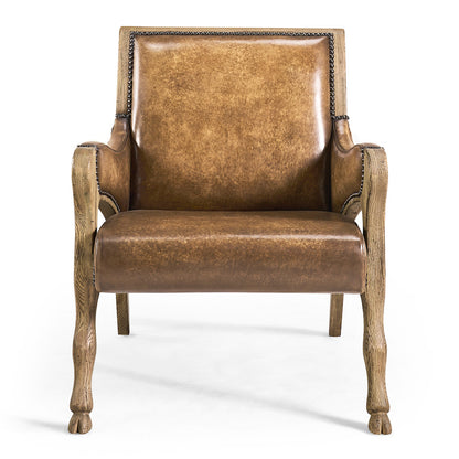 Jonathan Charles Fine Furniture - Echo Canyon Leather & Hide Occasional Chair - 491257-FDO-L044 view 3